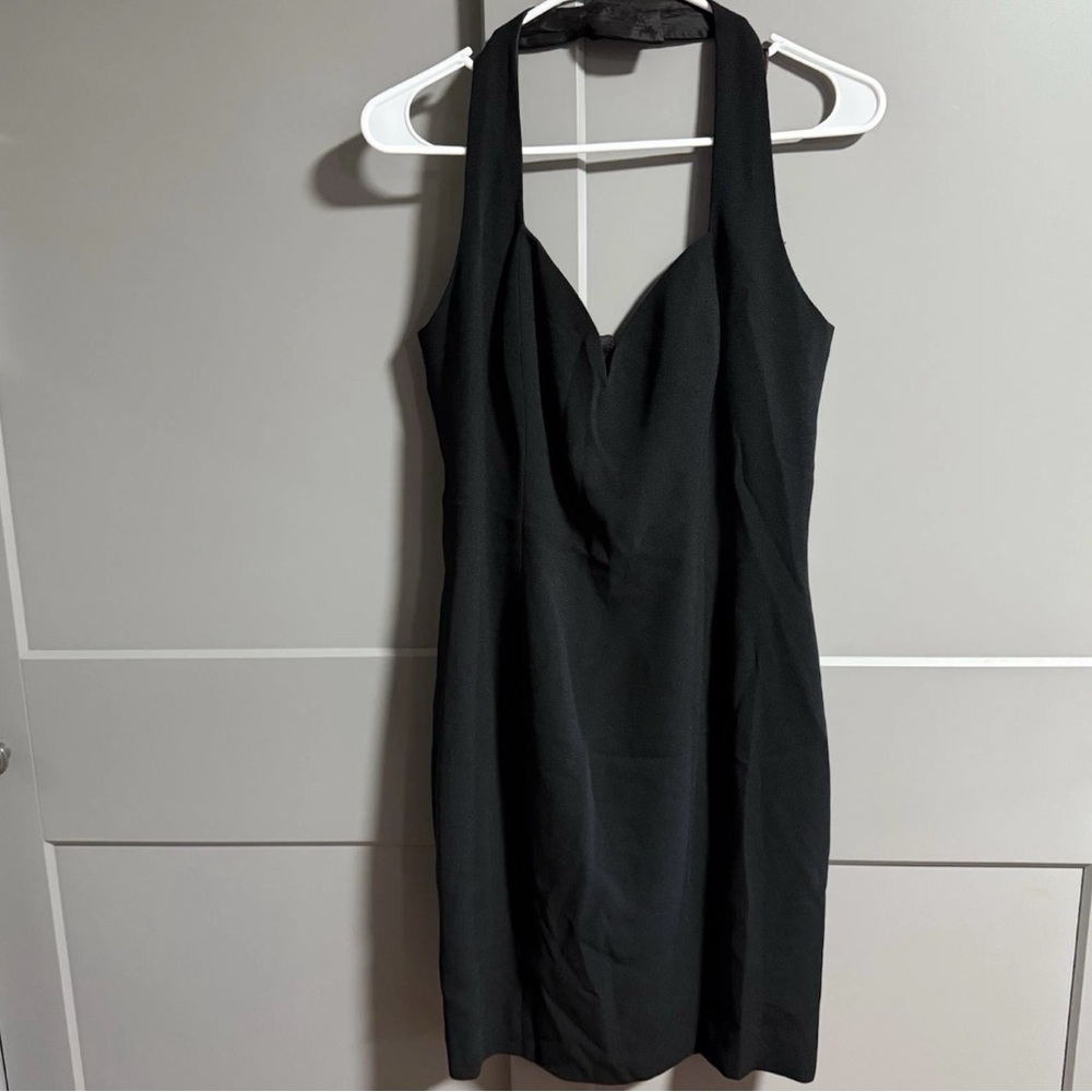 Nicole Miller Cocktail Formal Mini Dress Halter Neck Sweetheart